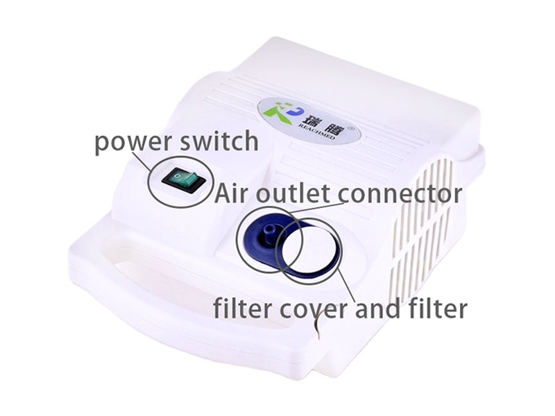 RJ-206A Nebulizador, compresor de aire portátil doméstico